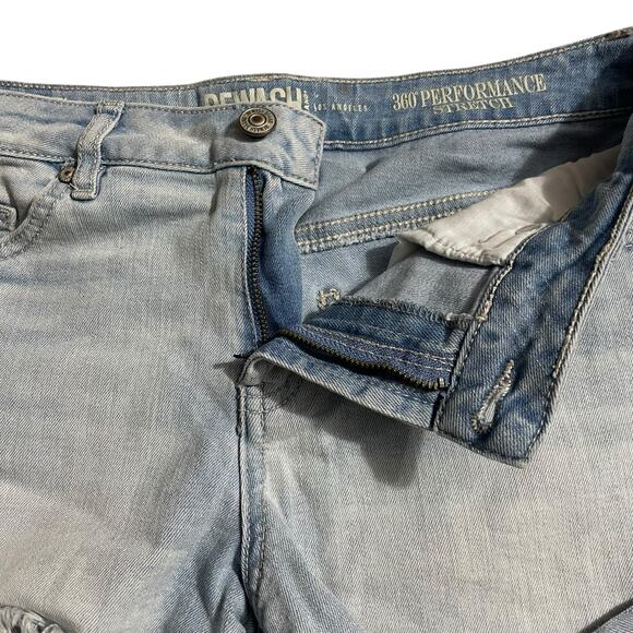 Rewash Womens Denim Jean Shorts Size 4 The Girlfriend Stretch Zip Fly Light Wash - Picture 3 of 10